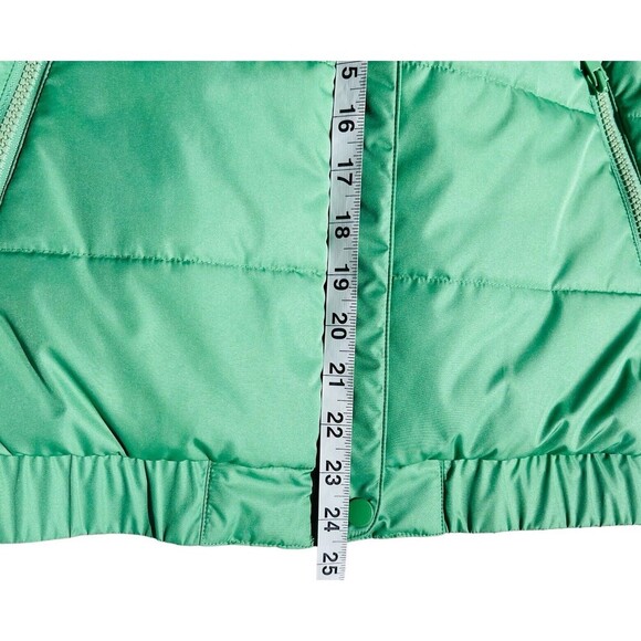 Lacoste Puffer Vest Green Sz 42 Zip Pockets Full Zip Collar Outdoor Casual - Picture 6 of 9